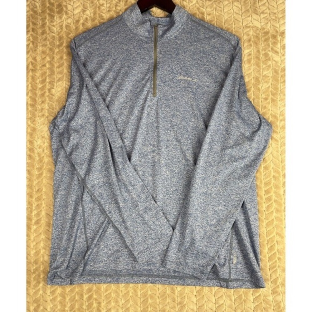 Eddie Bauer 1/4 Zip Pullover‎ Men XL Blue